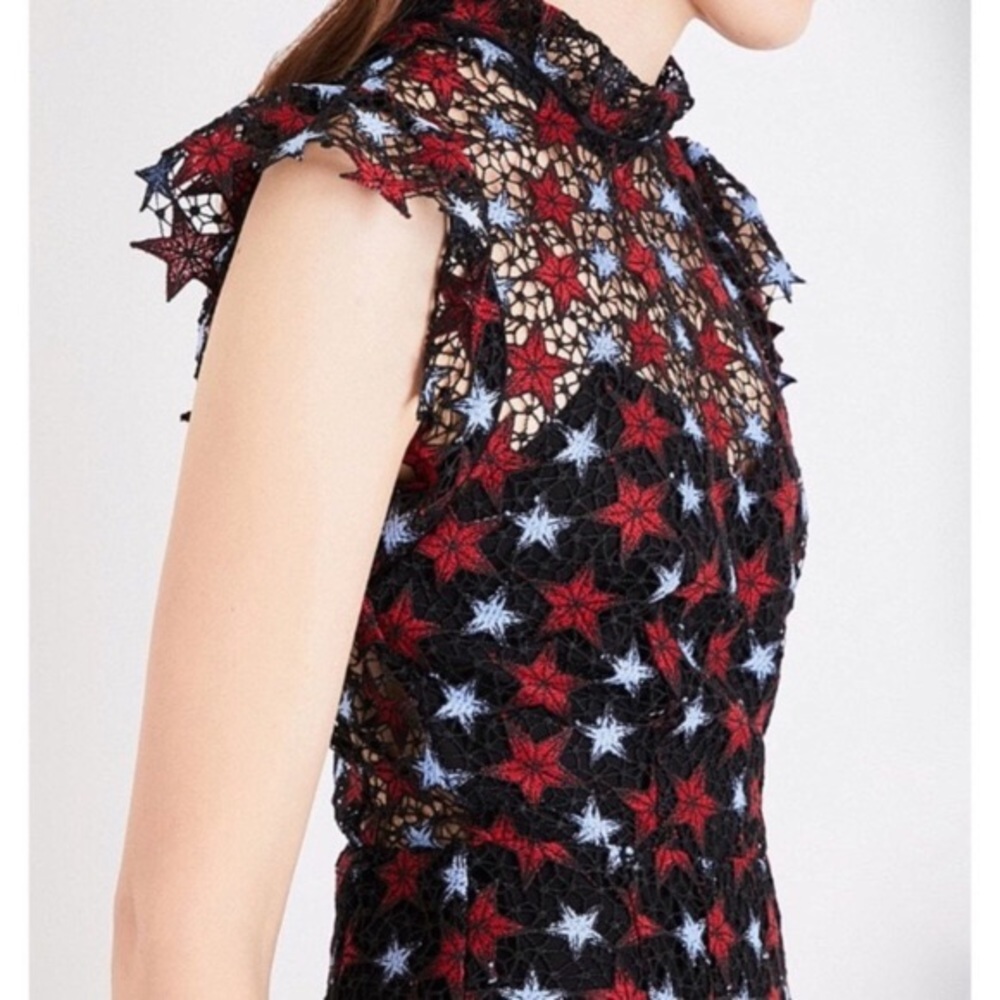 Sandro star lace mini dress in size 0